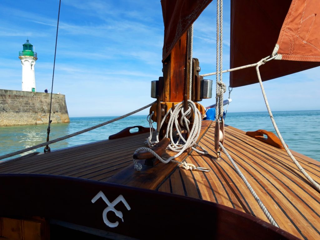 A bord du Val'riquais, en sortie du port de ST VALERY E NCAUX