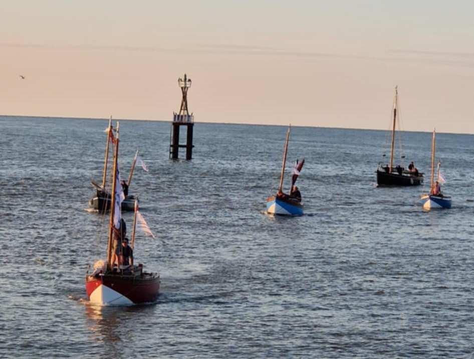 Arrivée à Courseulles des Courlis