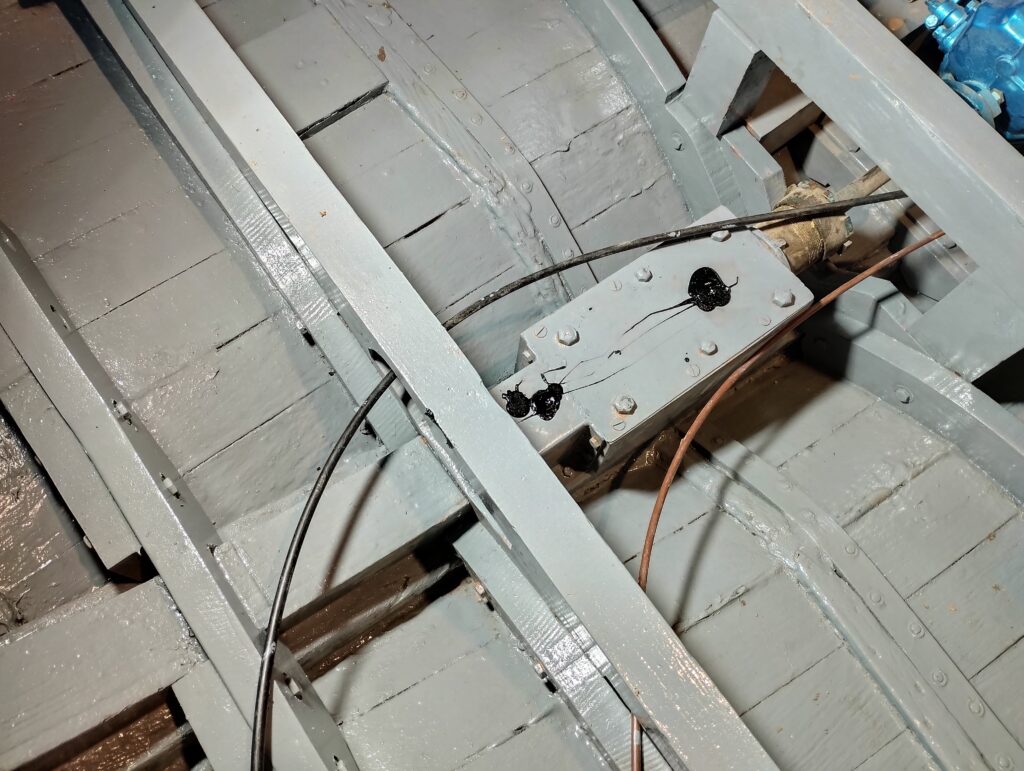 Brai étambot arbre d’hélice